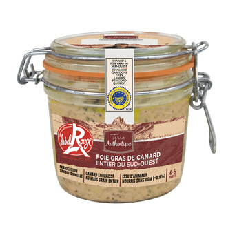 Image de Foie gras de canard entier label rouge TERRE AUTHENTIQUE bocal