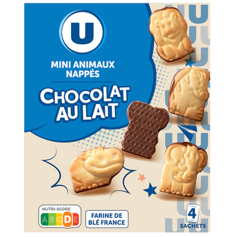 Image de U
Gâteau Mini animaux nappés chocolat lait