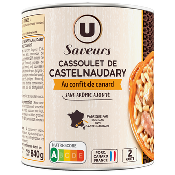 Image de U SAVEURS
Cassoulet au confit de canard - Boîte