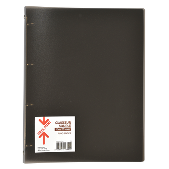 Image de Classeur souple A4 4 anneaux dos 40mm noir - PRIX
