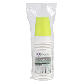 Image de U MAISON
Gobelet en carton 20cl vert