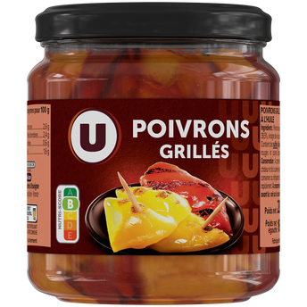 Image de U
Poivrons grillés rouges et jaunes à l'huile