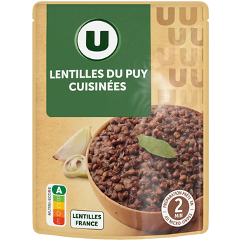 Image de U
Lentilles cuisinées - Sachet