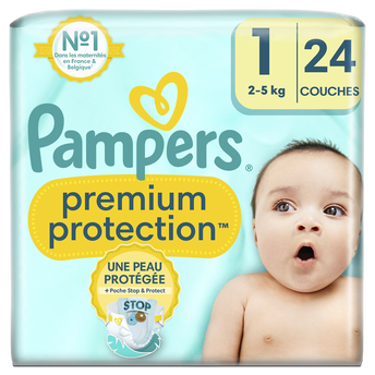 Image de Couches preimum protection PAMPERS New Baby T1