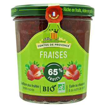 Image de Confiture de fraise bio LES COMTES DE PROVENCE