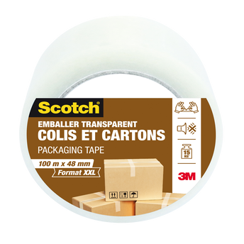 Image de Emballage SCOTCH, colis et carton, 100mx48mm, transparent