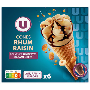 Image de U
Cônes glacés rhum raisins