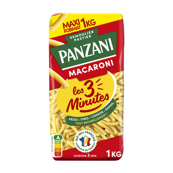 Image de Pâtes MACARONI 3 minutes PANZANI