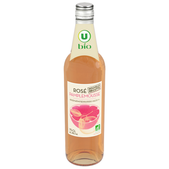 Image de U BIO
Boisson aromatisée à base de vin rosé pamplemousse  8°