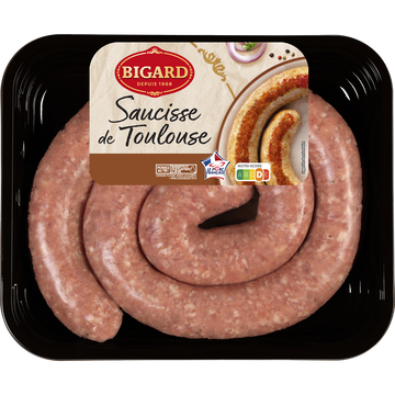 Bigard Saucisse De Toulouse Enroulée, Bigard, France, Barquette 800g