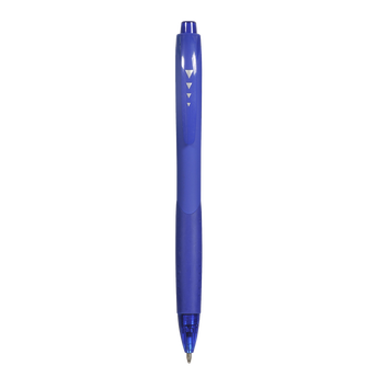 Image de U
Stylo bille rétractable corps soft touch bleu - Sans