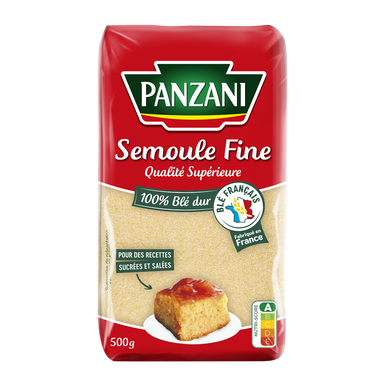 PANZANI Semoule fine qualité supérieure 100% blé dur 500g pas cher 