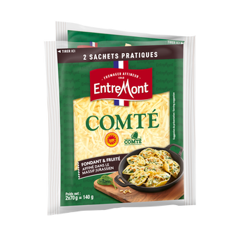 Image de Comté râpé AOP ENTREMONT - 2 sachets de