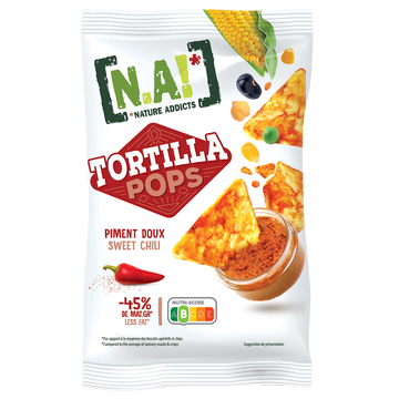 [N.A!] Nature Addicts Tortilla Pops Piment Doux N.a! Sachet 80g
