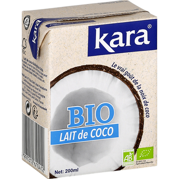Kara Lait De Noix De Coco Kara Bio Brique 200ml