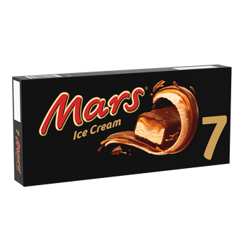 Image de Glace barres chocolat caramel MARS, x7