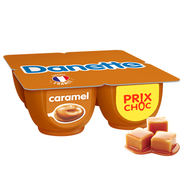 Danone Crème Dessert Au Caramel Danette, 4x125g