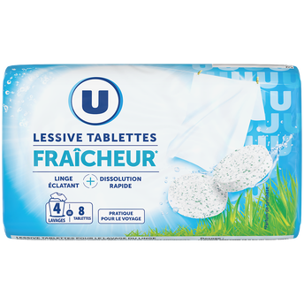 Image de U
Lessive en Capsules - Fraicheur - 8 lavages - 240