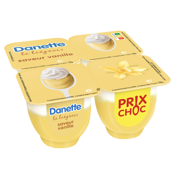 Danone Dessert Liégeois Vanille Danette - 4x100g