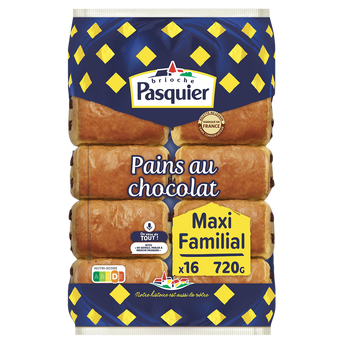 Image de Pains au chocolat maxi familial BRIOCHE PASQUIER - x16