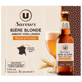 Image de U SAVEURS
Bière blonde d'Abbaye Höellingem  6,5°