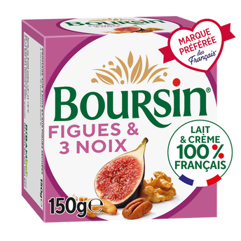 Image de Fromage frais à tartiner Figue et 3 noix BOURSIN