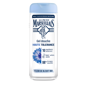 Image de Gel douche fleur de bleuet bio apaisant haute tolérance LE PETIT MARSEILLAIS