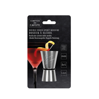 Image de Doseur alcool double mesure en inox