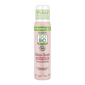 Image de Déodorant soin hydratation lait d'amande bio SO BIO spray