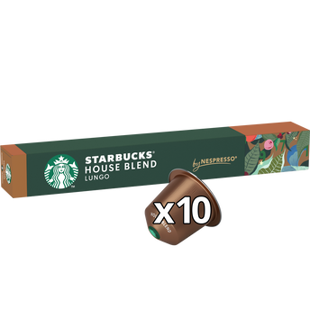 Image de Café capsules STARBUCKS HOUSE BLEND LUNGO N°8 - compatible NESPRESSO
