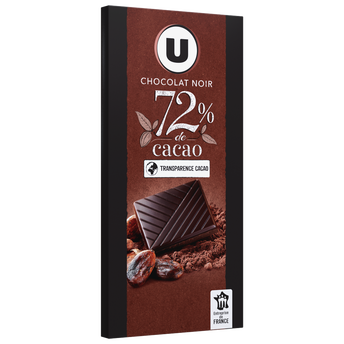 Image de U
Chocolat noir dégustation 72% de cacao  Tablette de