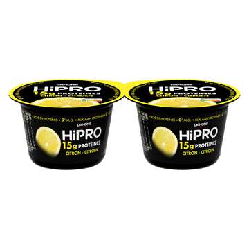 La Laitière Yaourts Citron Protéinés 0%mg Hipro - 2x160g