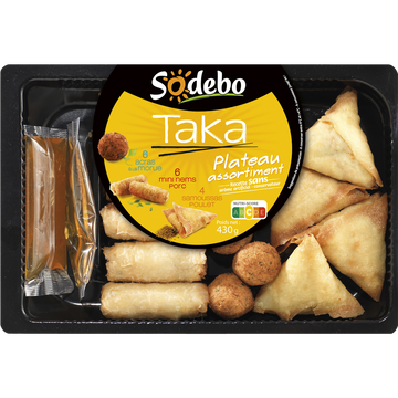 Sodeb'O Assortiment Asiatique Taka Sodebo, 430g + Sauces