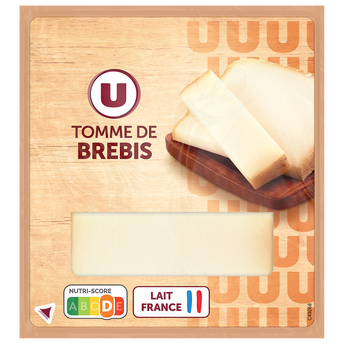 Image de U
Tomme de brebis au lait pasteurisé  34%mg