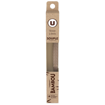 Image de U
Brosse à dents bambou souple