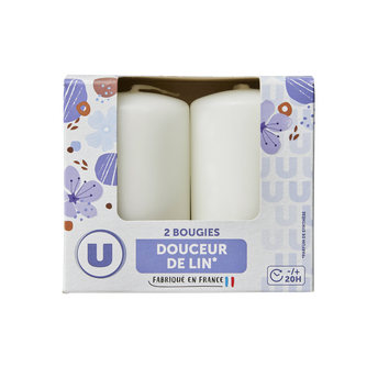 Image de U
Bougie 48x80mm douceur de lin