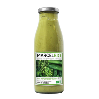 Image de Soupe de légumes petits pois, concombre et menthe MARCEL BIO