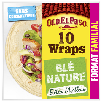 Image de Wraps de blé nature format familial x10 OLD EL PASO