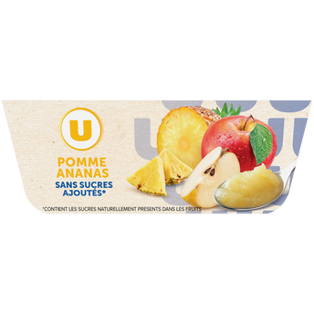 Image de U
Dessert fruitier coupelle pomme ananas sans sucre ajouté
