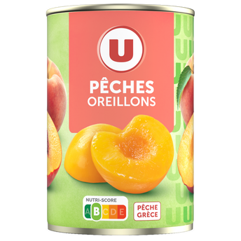 Image de U
Oreillons de Pêches au sirop léger boîte de