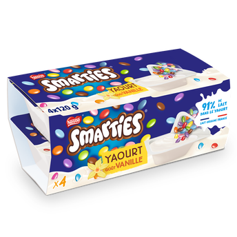 Image de Yaourts Enfant Vanille SMARTIES - 4 pots de