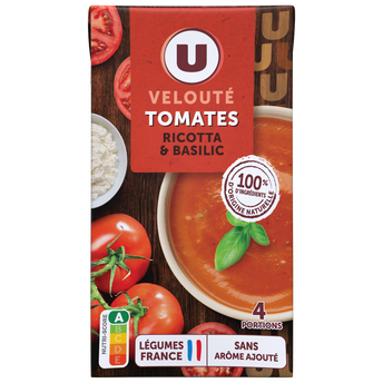 Image de U
Soupe Velouté de tomate ricotta basilic 1
