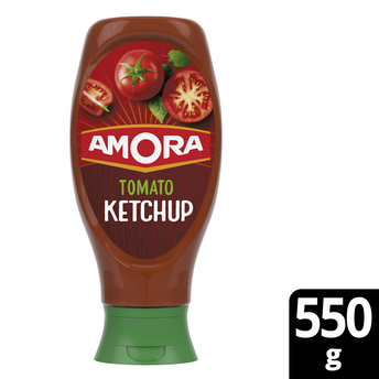 Image de Ketchup nature AMORA, flacon souple top down de