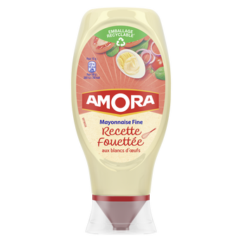 Image de Mayonnaise fine recette fouettée AMORA, tube de