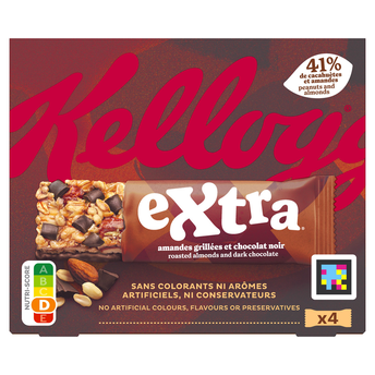 Image de Barres Céréales EXTRA KELLOGG'S Chocolat Amandes