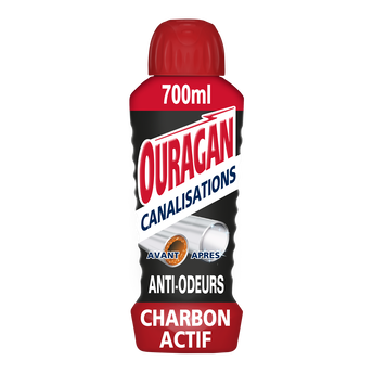 Image de Gel canalisations charbon actif OURAGAN , flacon de