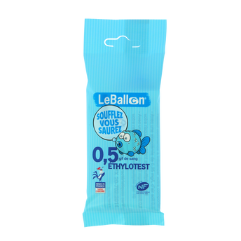 Image de Ethylotest chimique 0,5g NF sans chrome