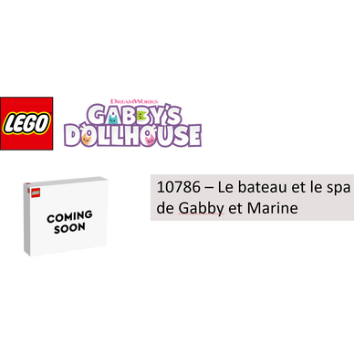 LEGO® Gabby et la maison magique 10786 Le bateau et le spa de Gabby et  Marine