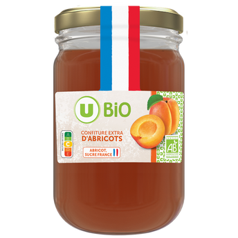 Image de U BIO
Confiture extra d'abricots pot
