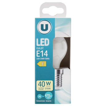 Image de U
Ampoule LED mini ronde 40w E14 opaque
